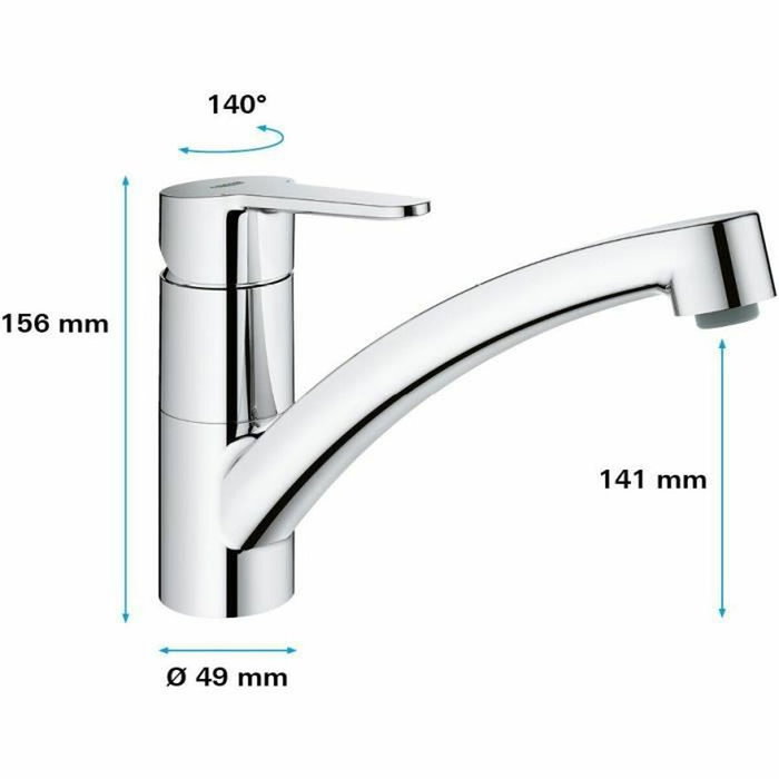 Grohe Mezclador Monomando de Alta Presión Eco GRO4005176530616