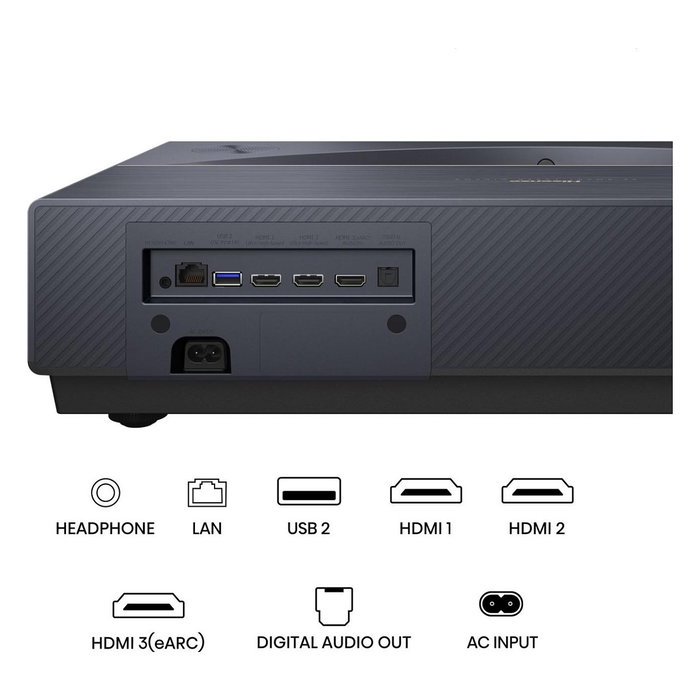 Hisense PT1 Proyector de alcance ultracorto UHD 4K Negro