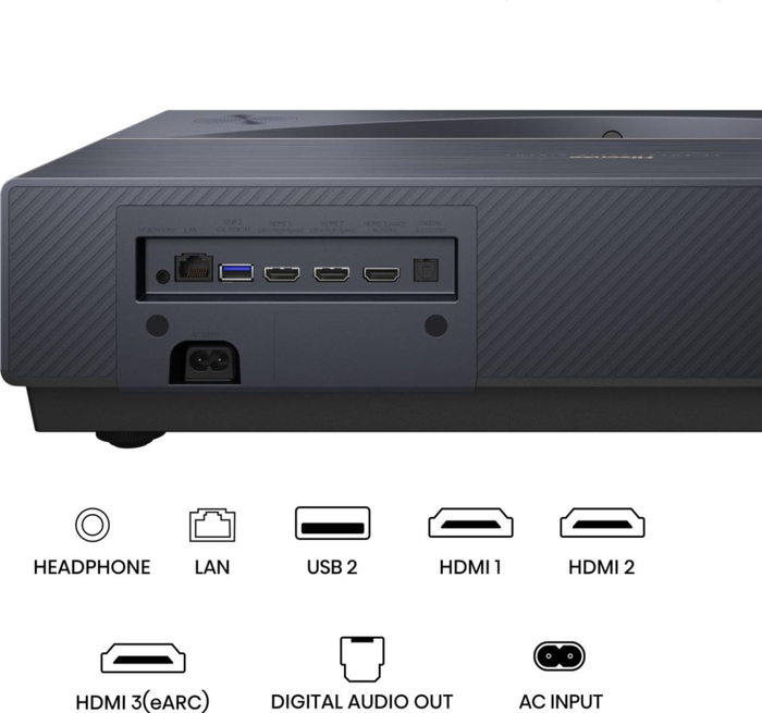 Hisense PT1 Proyector 3D 4K HDR10+ Dolby Vision Smart TV WiFi Bluetooth 3xHDMI 46W Hisense PT1 Proyector 3D 4K HDR10+ Dolby Vision Smart TV WiFi Bluetooth 3xHDMI 46W