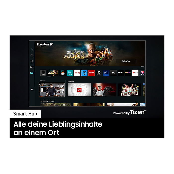 Samsung QE75Q70CATXZG Televisor QLED 75 Pulgadas 189 cm 4K Ultra HD 3840x2160 100Hz HDR10+ con HDMI USB WLAN Bluetooth Altavoces Titanio Gris