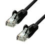 ProXtend Cable Ethernet CAT5e U/UTP CCA PVC 20m Negro - Cable de Red con Hilos de Aluminio Chapado en Cobre, AWG 26, Refuerzo de Tensión