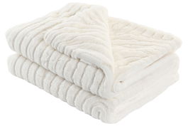 DKD Home Decor Manta Urban Crudo 170 x 130 cm (2 Unidades)