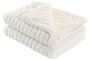 DKD Home Decor Manta de Sofá Poliéster Crudo 130x170 cm