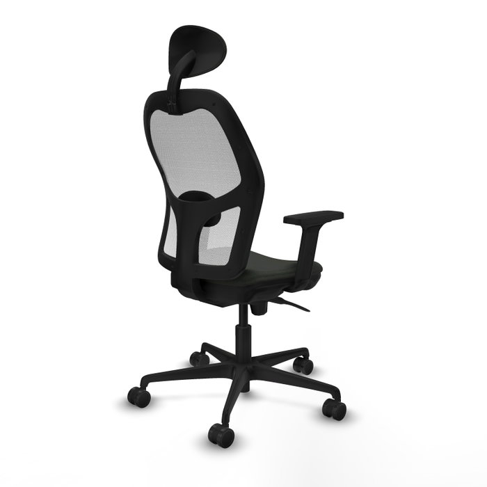 PIQUERAS Y CRESPO Silla de oficina Jorquera con mecanismo Sincro, Tela Negra y Malla Blanca PIQUERAS Y CRESPO Silla de oficina Jorquera con mecanismo Sincro, Tela Negra y Malla Blanca