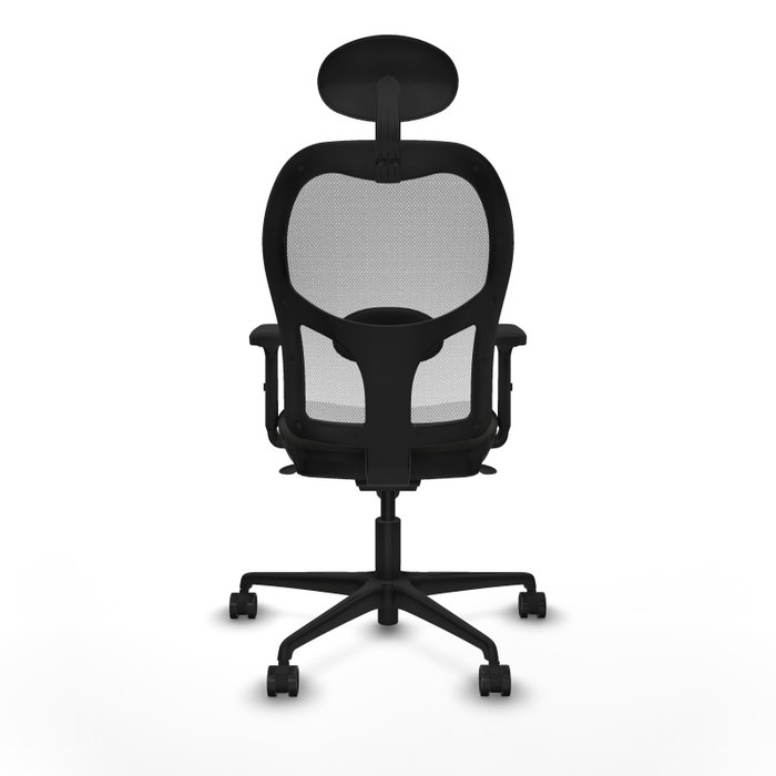 PIQUERAS Y CRESPO Silla de oficina Jorquera con mecanismo Sincro, Tela Negra y Malla Blanca PIQUERAS Y CRESPO Silla de oficina Jorquera con mecanismo Sincro, Tela Negra y Malla Blanca