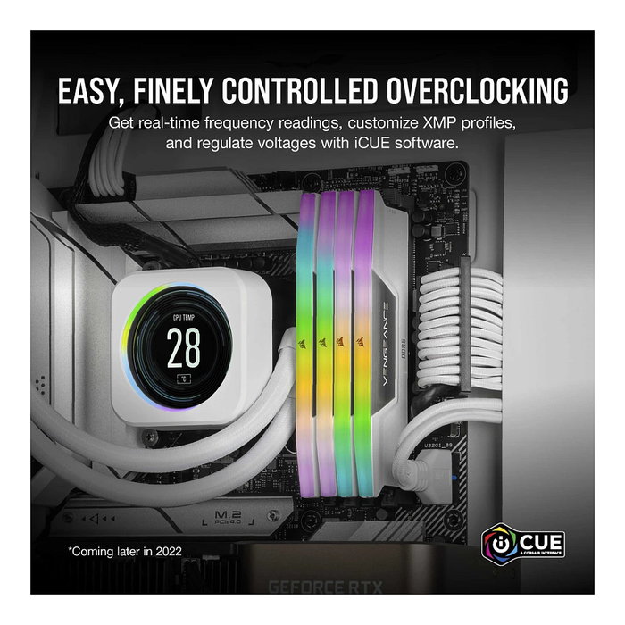 Corsair CMH64GX5M2B6400C32W - Kit 64GB (2x32GB) DDR5 6400MHz CL32 Vengeance RGB para PC