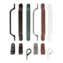 Viefe Pomo Zamak Modelo Belt 22X63 1 Agujero Negro Mate