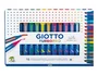 Giotto Turbo Pro Rotulador de Doble Punta Acuarelable, Estuche de 15 Unidades de Colores Surtidos