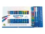 Giotto Turbo Pro Estuche de 15 Rotuladores de Doble Punta Acuarelables, Colores Surtidos