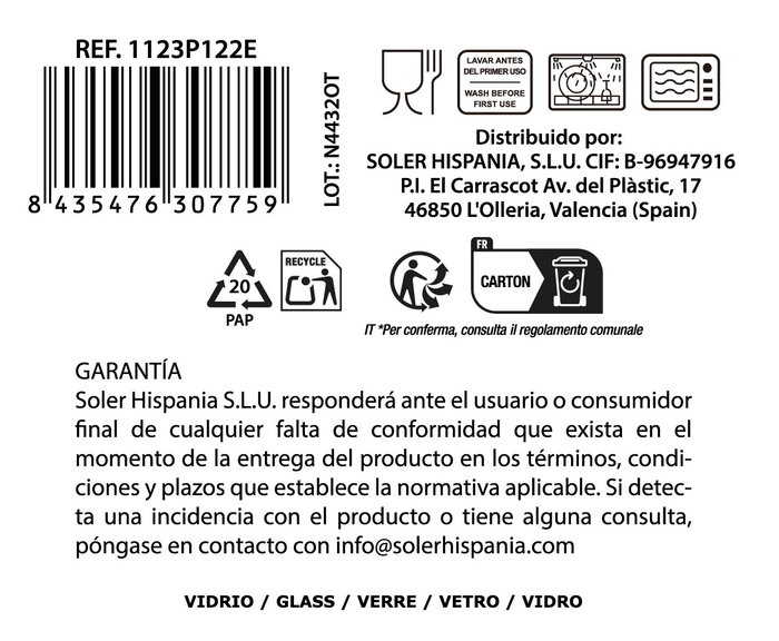 La Mediterranea Vaso Phasai Nossa 350ml