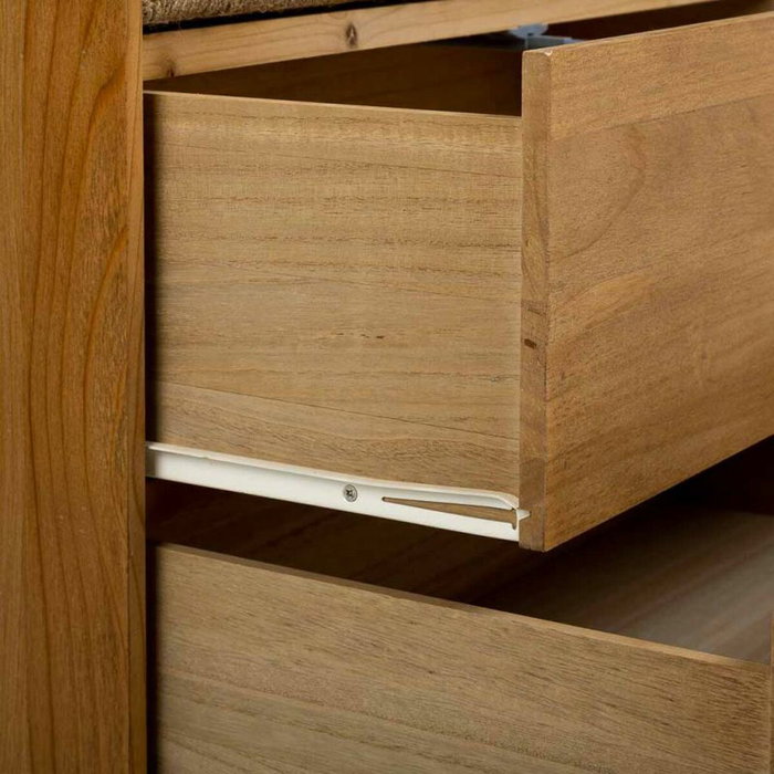 Armario Alexandra House Living Marrón Cuerda Madera de abeto Madera de Paulonia 45 x 170 x 80 cm 45 x 170 x 75 cm