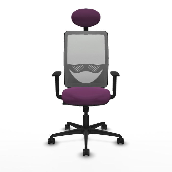 PIQUERAS Y CRESPO Silla de oficina Zulema con mecanismo Sincro, Morado y Gris PIQUERAS Y CRESPO Silla de oficina Zulema con mecanismo Sincro, Morado y Gris