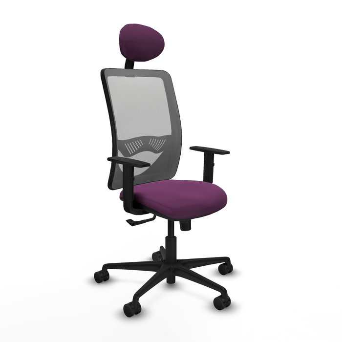 PIQUERAS Y CRESPO Silla de oficina Zulema con mecanismo Sincro, Morado y Gris PIQUERAS Y CRESPO Silla de oficina Zulema con mecanismo Sincro, Morado y Gris