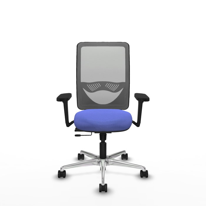 PIQUERAS Y CRESPO Silla de oficina Zulema con mecanismo Sincro/Traslack, Azul claro y Gris PIQUERAS Y CRESPO Silla de oficina Zulema con mecanismo Sincro/Traslack, Azul claro y Gris