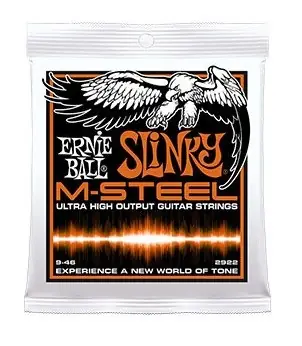 Ernieball Juego Cuerdas Eléctrica Slinky M-Steel 9-46