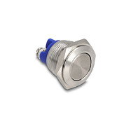 DeLOCK 22036 Interruptor pulsador de acero inoxidable 16 mm