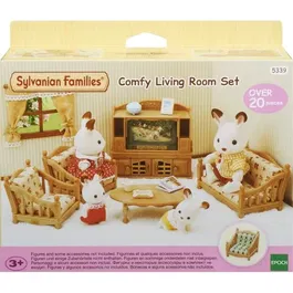 Sylvanian Families 5339 Habitación para Vivir Conjunto de Muebles con Todo lo Necesario para Amueblar