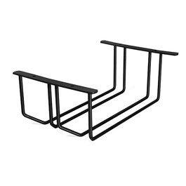 Herrajes Alk Soporte de Copas Doble Negro 180 X 278 X 110