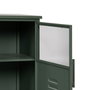 Ixia Vitrina Verde Menta Metal-Cristal 72 x 35 x 178 cm