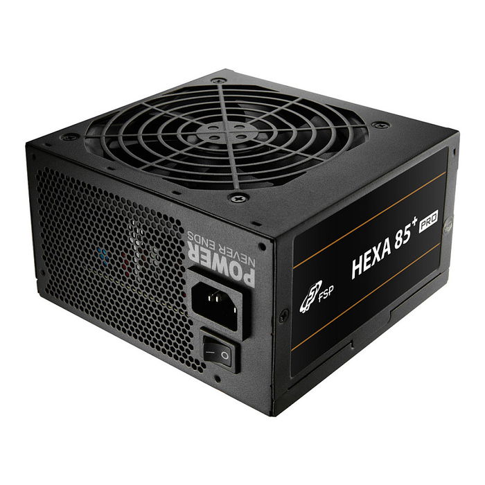 FSP Fortron Hexa 85+ Pro 550W Fuente de Alimentación ATX 80 Plus Bronze, 550 W, Negro, No Modular, Ventilador 120 mm