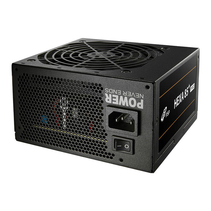 FSP Fortron Hexa 85+ Pro 550W Fuente de Alimentación ATX 80 Plus Bronze, 550 W, Negro, No Modular, Ventilador 120 mm