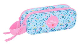 Portatodo Doble Vicky Martín Berrocal Paraíso Rosa Azul claro 21 x 8 x 6 cm