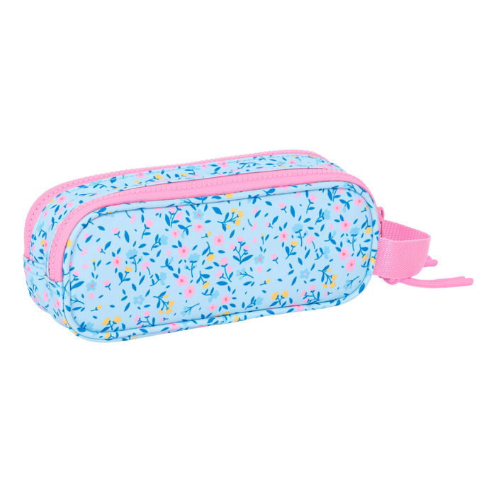 Portatodo Doble Vicky Martín Berrocal Paraíso Rosa Azul claro 21 x 8 x 6 cm