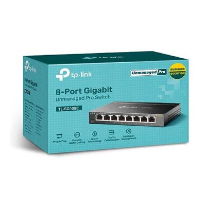 TP-Link TL-SG108E Switch Easy Smart de 8 Puertos Gigabit