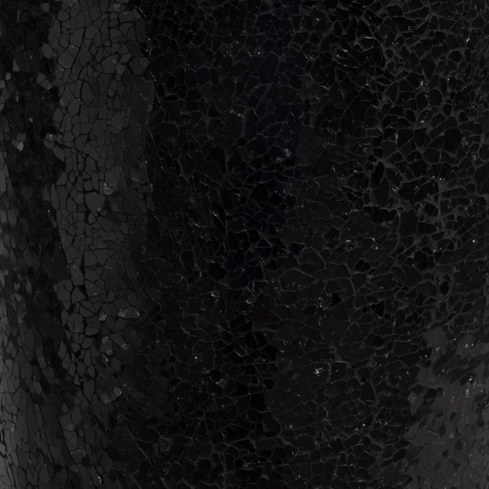 Jarrón Negro Fibra de Vidrio Decoración 25 X 25 X 82 cm