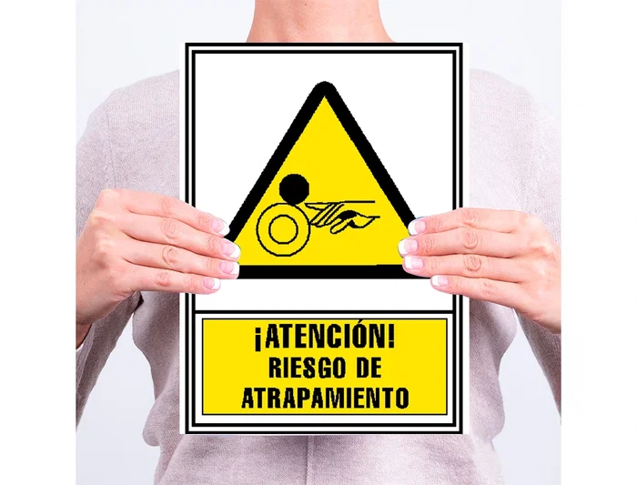 Archivo 2000 Pictograma Atencion Riesgo De Atrapamiento PVC Amarillo Luminiscente 210x297 mm Archivo 2000 Pictograma Atencion Riesgo De Atrapamiento PVC Amarillo Luminiscente 210x297 mm