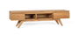 GINER Y COLOMER Mueble TV Madera Maciza de Mindi con Compartimentos y Patas Escandinavas