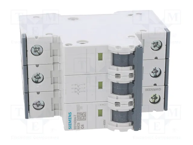 SIEMENS 5SY4304-7 Interruptor magnetotérmico 3 polos 4A 10kA