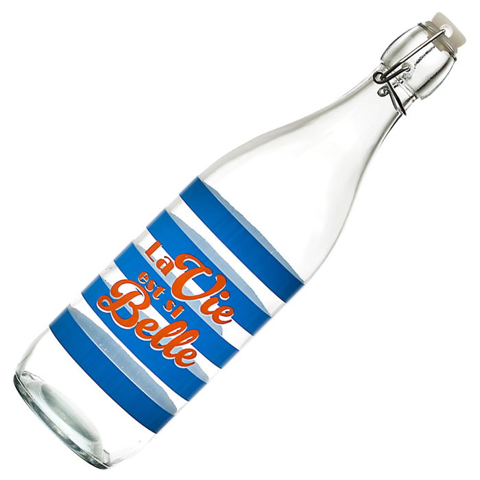 Home Deco Factory Botella Vidrio 1 L Dolce Vita