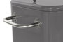 DKD Home Decor Nevera Acero PP 56 Litros Gris Oscuro