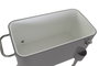 DKD Home Decor Nevera Acero PP 56 Litros Gris Oscuro