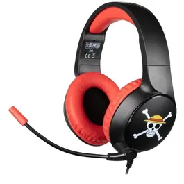 Konix Auriculares con Cable para Juegos One Piece Luffy PC, PS4, PS5, Switch y Xbox con Micrófono Jack 3.5mm