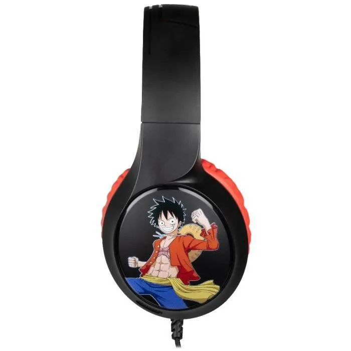 Konix Auriculares con Cable para Juegos One Piece Luffy PC, PS4, PS5, Switch y Xbox con Micrófono Jack 3.5mm Konix Auriculares con Cable para Juegos One Piece Luffy PC, PS4, PS5, Switch y Xbox con Micrófono Jack 3.5mm