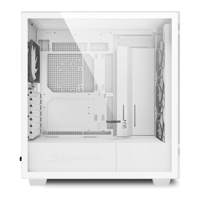 SHARKOON Midi C50 RGB White ATX Full Tower PC Blanco Vidrio Templado Iluminación RGB