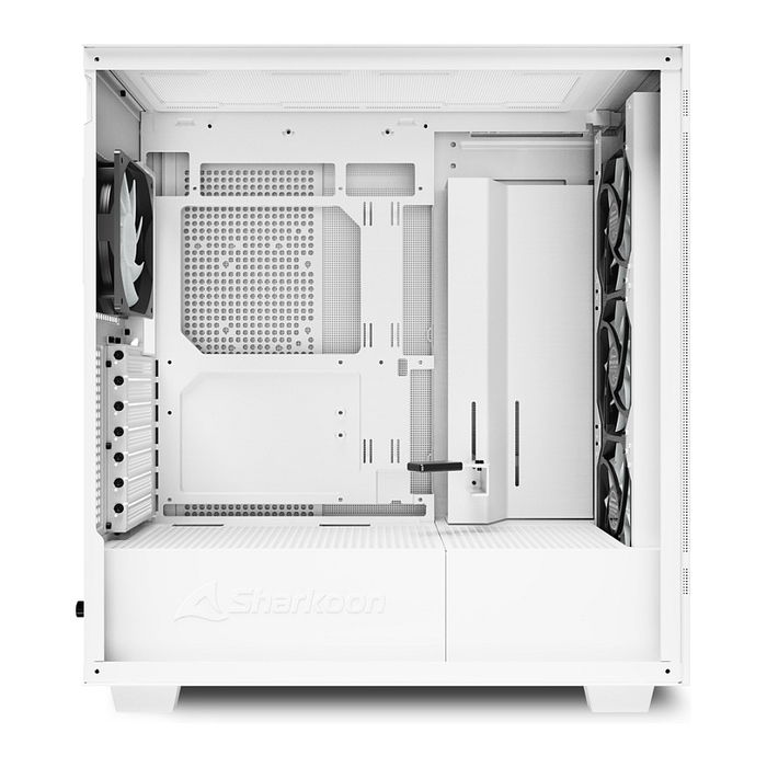 SHARKOON Midi C50 RGB White ATX Full Tower PC Blanco Vidrio Templado Iluminación RGB