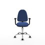 PIQUERAS Y CRESPO Silla de oficina Aýna Azul marino con Brazos 1D