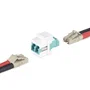 StarTech LC/LC Keystone Adaptador de Fibra Óptica Dúplex Blanco