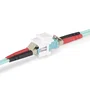 StarTech LC/LC Keystone Adaptador de Fibra Óptica Dúplex Blanco