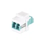 StarTech LC/LC Keystone Adaptador de Fibra Óptica Dúplex Blanco
