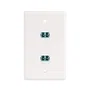 StarTech LC/LC Keystone Adaptador de Fibra Óptica Dúplex Blanco