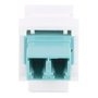 StarTech DMFKSLCLCCOUPLER Acoplador Keystone de Fibra LC a LC Blanco