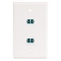 StarTech DMFKSLCLCCOUPLER Acoplador Keystone de Fibra LC a LC Blanco