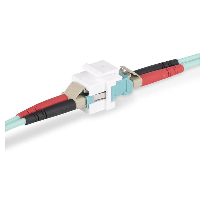 StarTech DMFKSLCLCCOUPLER Acoplador Keystone de Fibra LC a LC Blanco StarTech DMFKSLCLCCOUPLER Acoplador Keystone de Fibra LC a LC Blanco