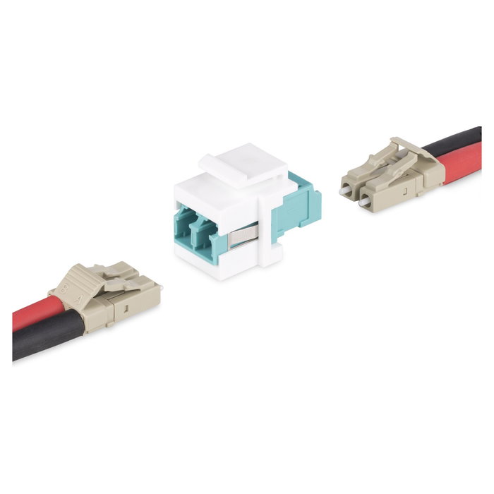 StarTech DMFKSLCLCCOUPLER Acoplador Keystone de Fibra LC a LC Blanco StarTech DMFKSLCLCCOUPLER Acoplador Keystone de Fibra LC a LC Blanco