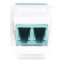 StarTech DMFKSLCLCCOUPLER Acoplador Keystone de Fibra LC a LC Blanco