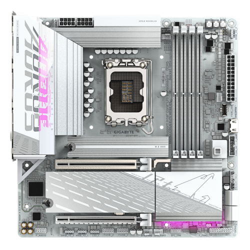 Gigabyte B860M AORUS ELITE WIFI6E ICE, Micro ATX, Intel B860, LGA 1851, DDR5